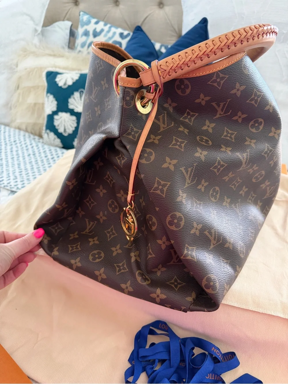Louis Vuitton Brown Monogram Canvas Handbag ARTSY